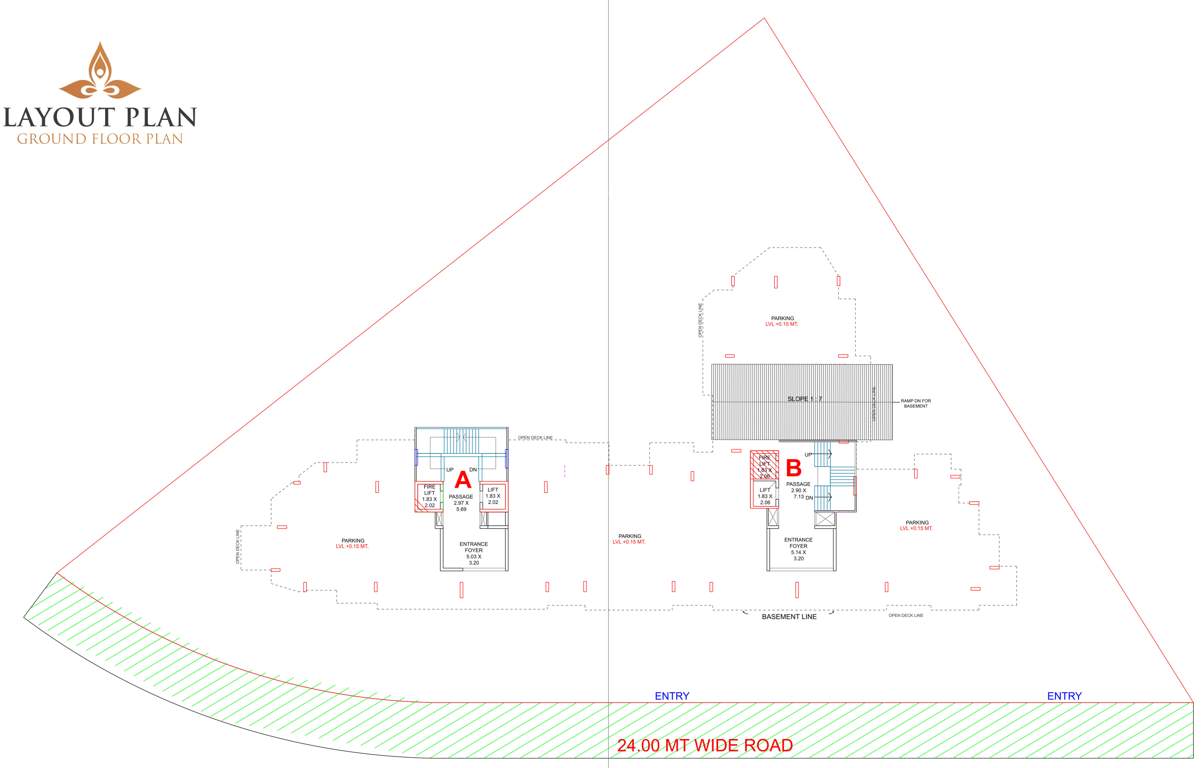 pramukh shanti Block  A Cluster Plan For Ground Floor