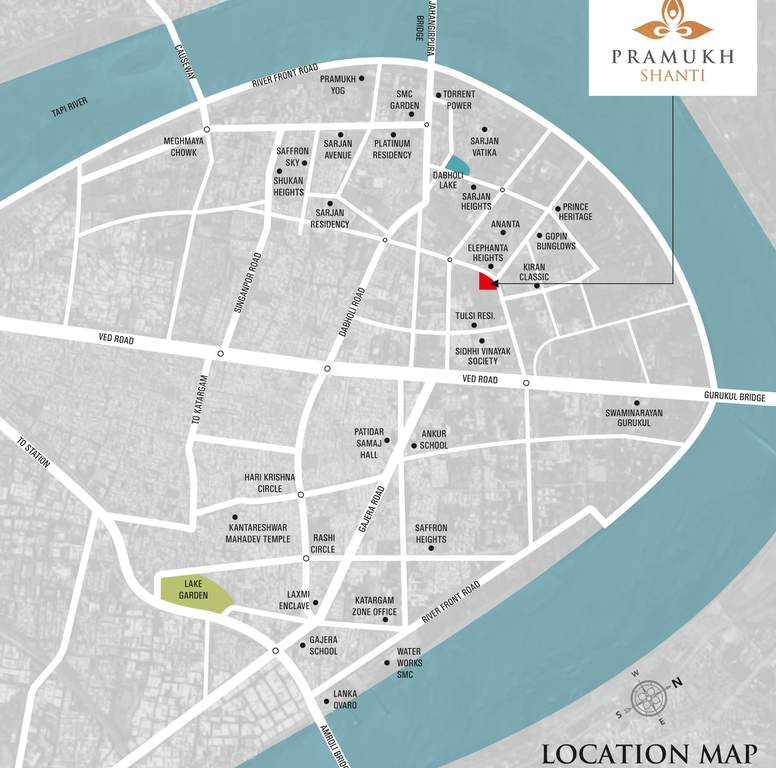  pramukh shanti Location Plan