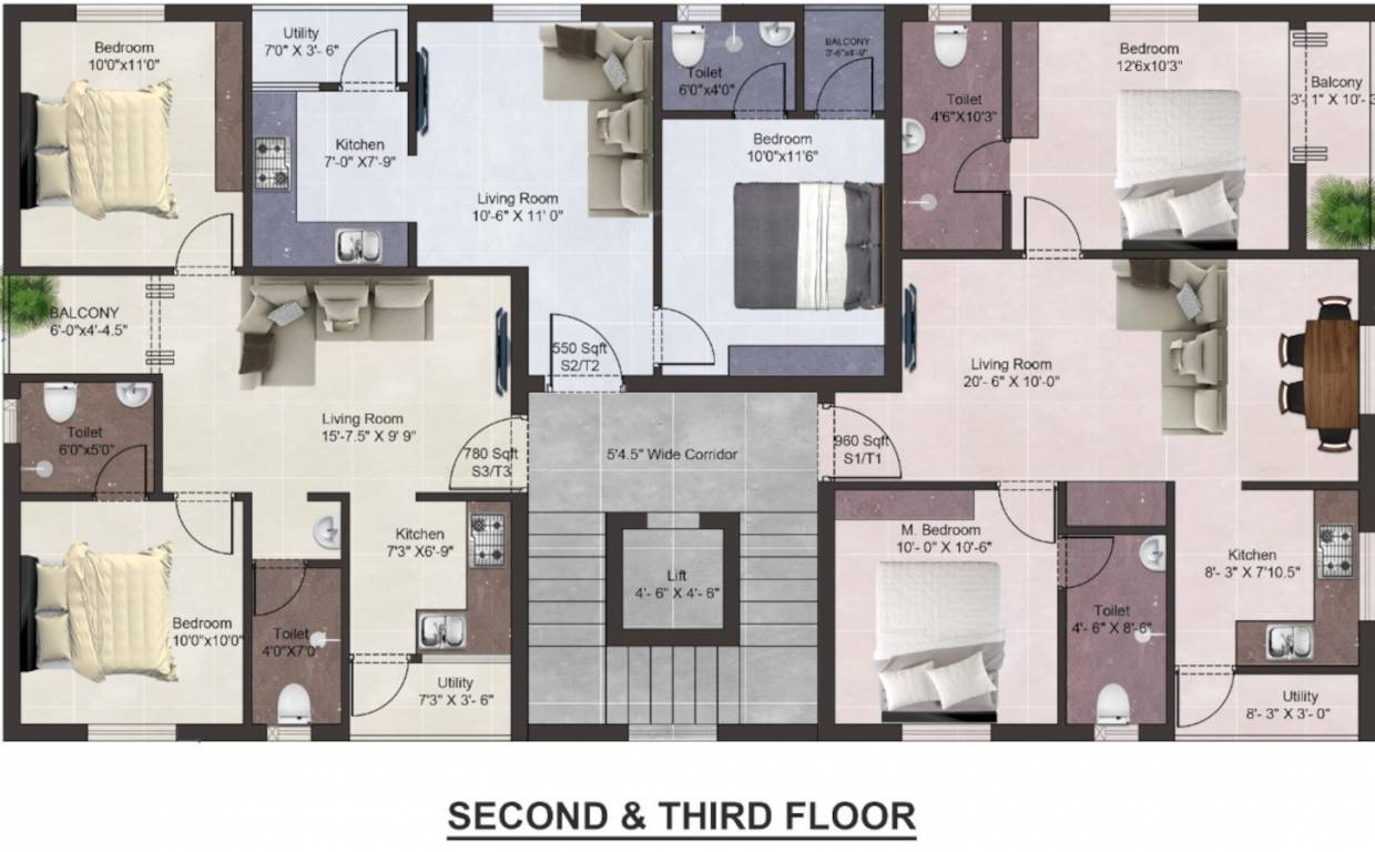  tulip Tulip Cluster Plan From 2nd To 3rd Floor
