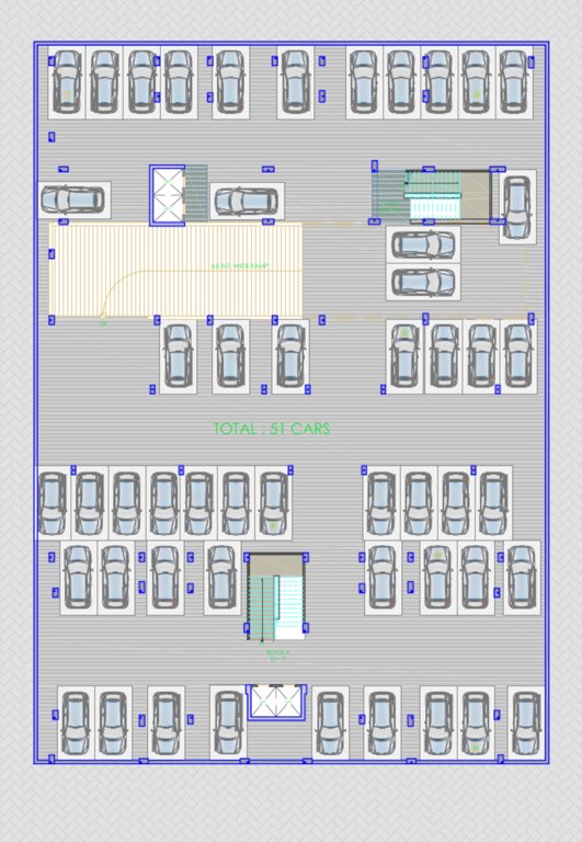  maruti icon A, B Basement Cluster Plan