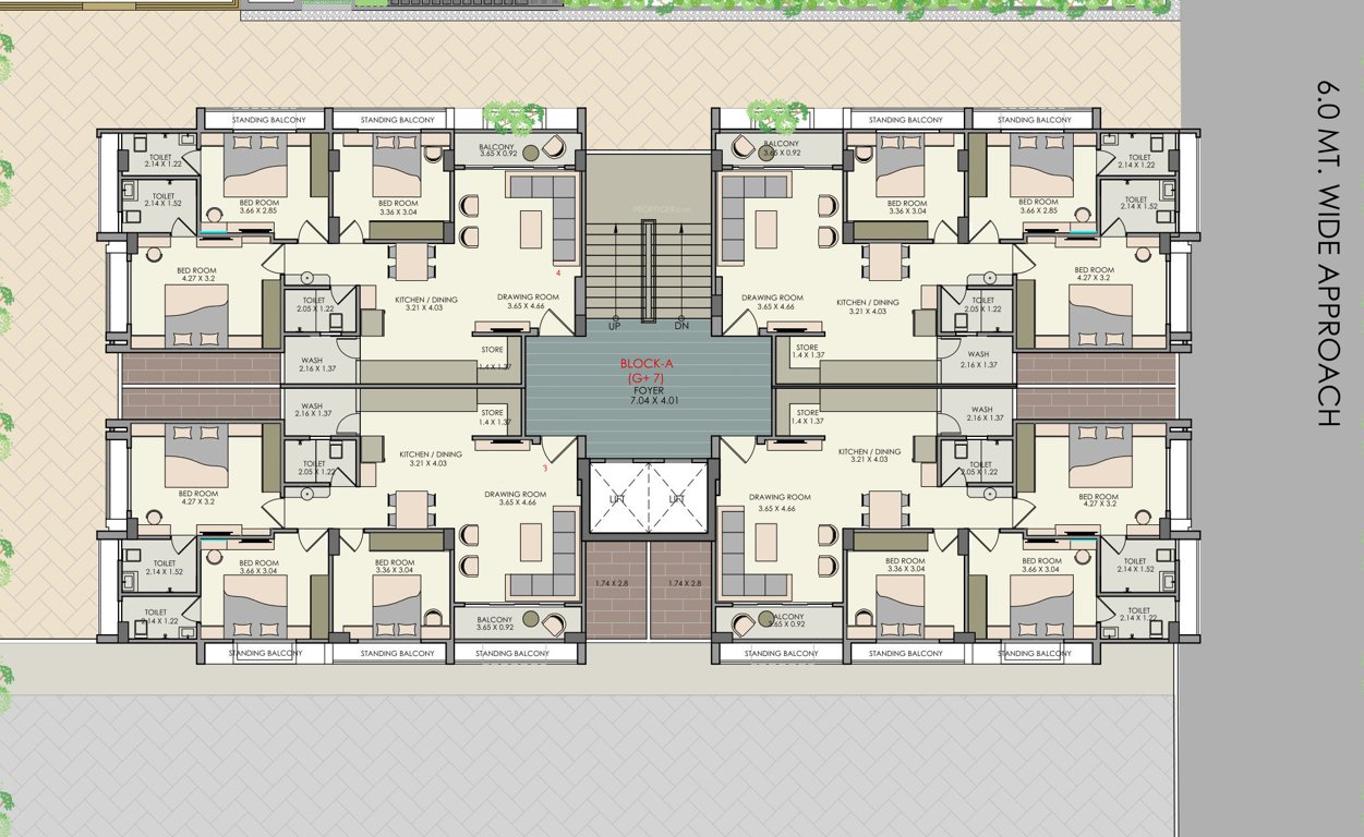  maruti icon A Cluster Plan For 3rd, 5th And 7th Floor