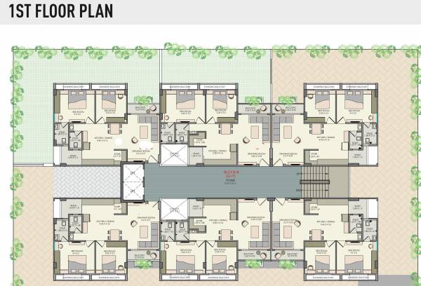  maruti-icon B Cluster Plan For 1st Floor