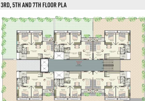  maruti-icon B Cluster Plan For 3rd, 5th And 7th Floor
