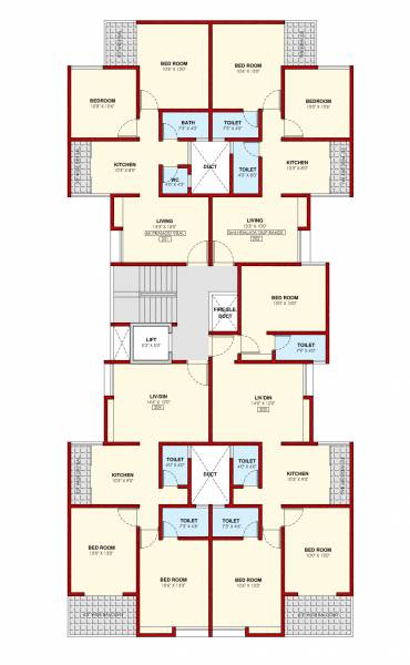  sahitya-samrat Sahitya Samrat Cluster Plan for 2nd Floor