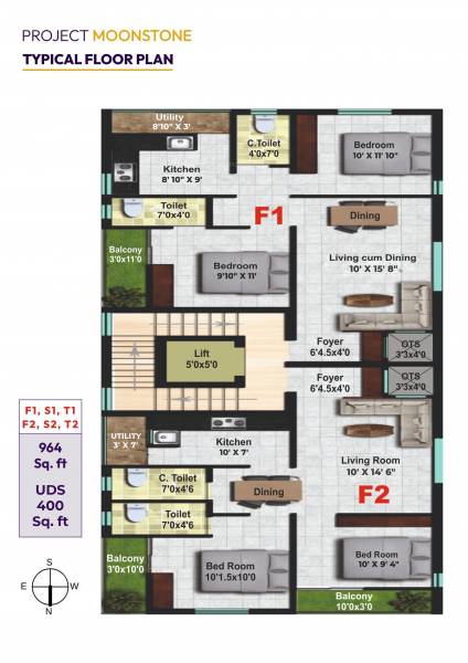 moonstone Moonstone Cluster Plan from 1st to 3rd Floor