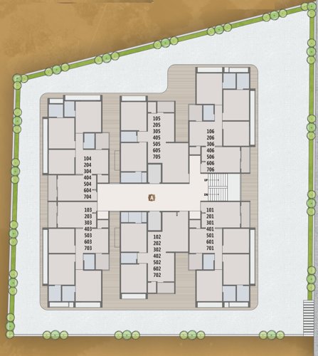  mangalya-vatika Mangalya Vatika Cluster Plan For Typical Floor Plan