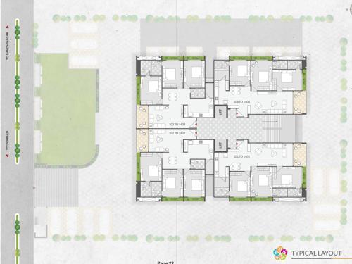  the-spenta-serenity The Spenta Serenity Cluster Plan from 1st to 13th Floor