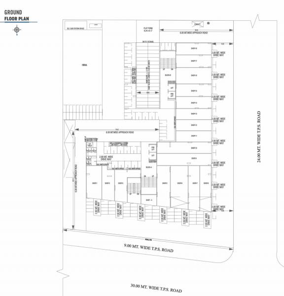  elegance Block A And B Cluster Plan for ground Floor