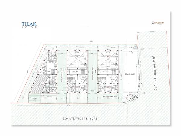  prime Block A, B And C Cluster Plan for ground Floor