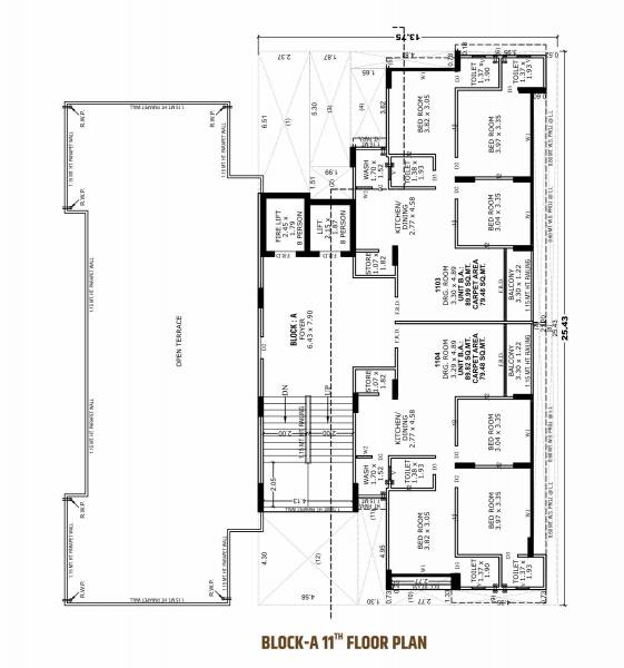  aura Block A Cluster Plan for 11th Floor
