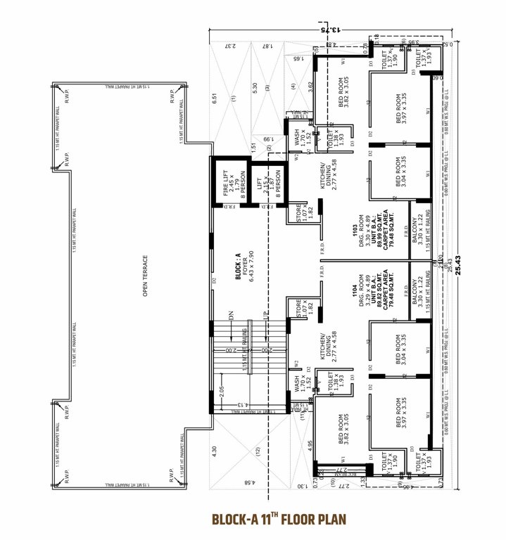  aura Block A Cluster Plan for 11th Floor
