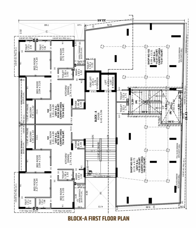  aura Block A Cluster Plan for 1st Floor