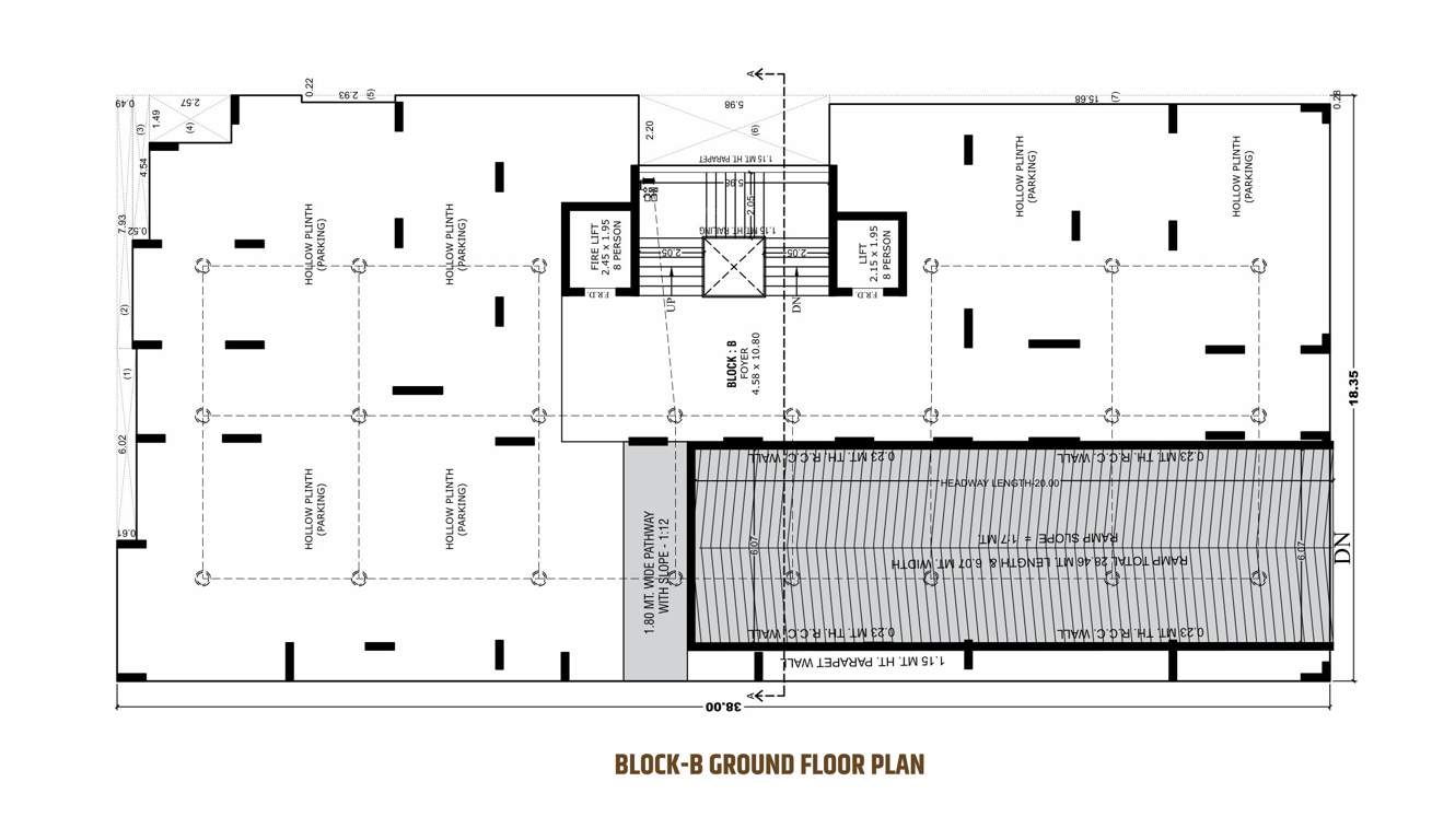  aura Block B Ground Floor Cluster Plan