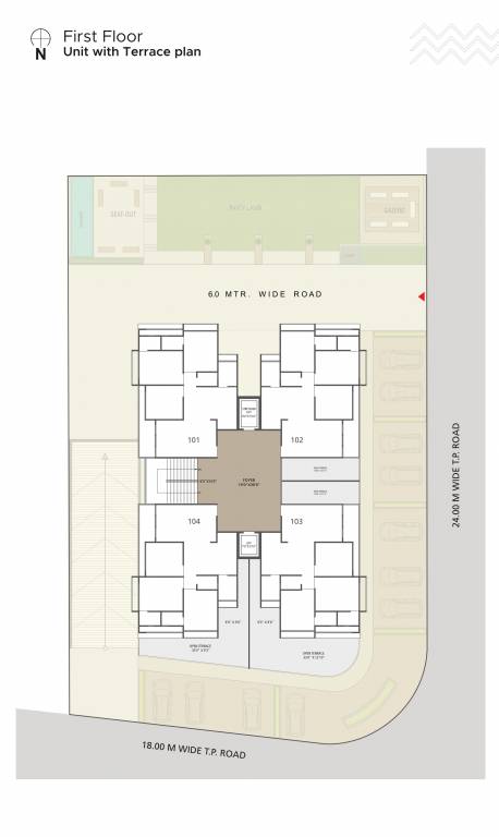  emerald 44 Emerald 44 Cluster Plan for 1st Floor
