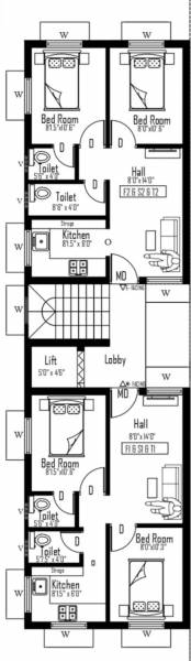  velavan-apartments Velavan Apartments Cluster Plan For Typical Floor Plan