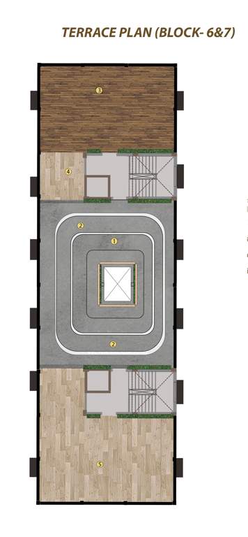  roopkatha Block 6 & 7 Terrace Floor Cluster Plan