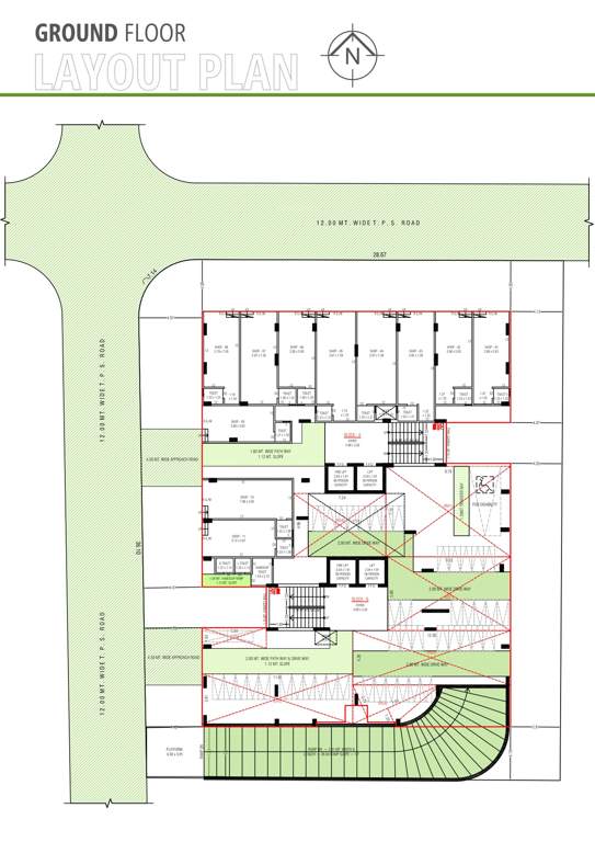  sivana greens Block A And Block B Cluster Plan for ground Floor