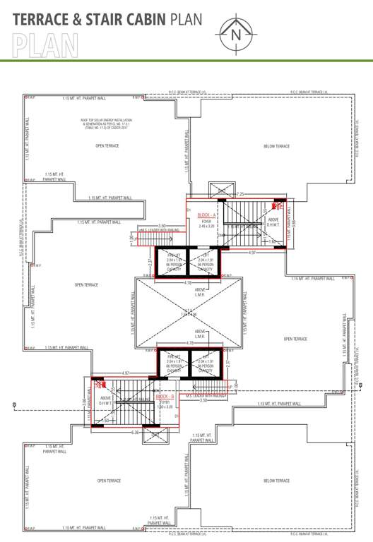  sivana greens Block A And Block B Terrace Cluster Plan
