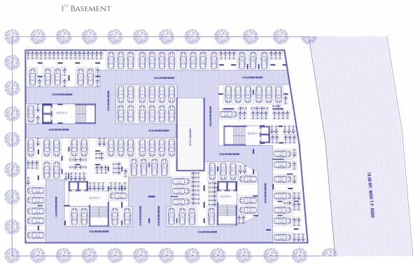  pride-plus Block A, Block B, Block C, Block D Basement 1 Cluster Plan