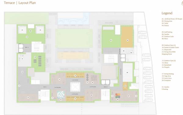  pride-plus Block A , Block B, Block C, Block D Terrace Cluster Plan