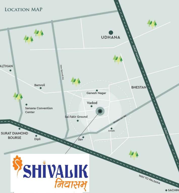  shivalik nivasam Location Plan