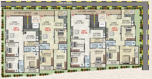  sri-lakshmi-nivasa Sri Lakshmi Nivasa For Typical Floor Plan