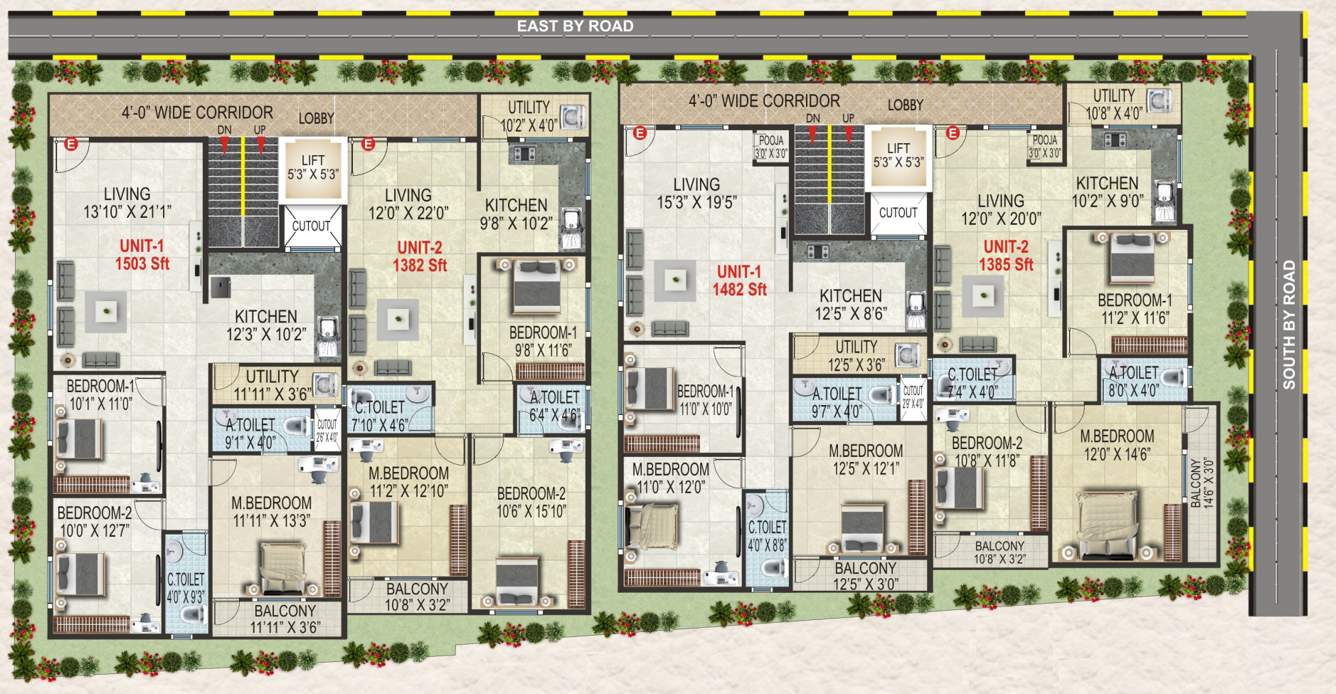 sri lakshmi nivasa Sri Lakshmi Nivasa For Typical Floor Plan