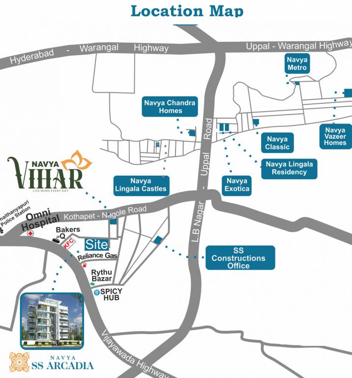  navya ss arcadia Location Plan