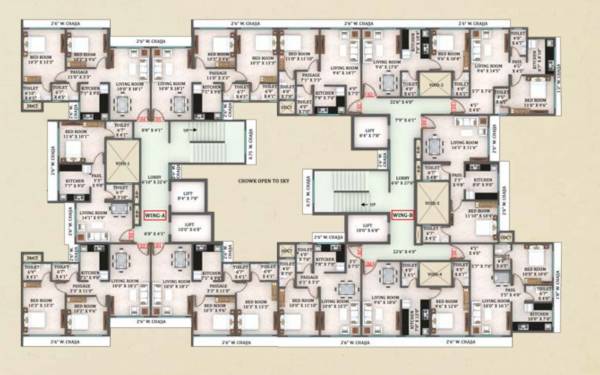  49-simandhar-royale Wing A Cluster Plan