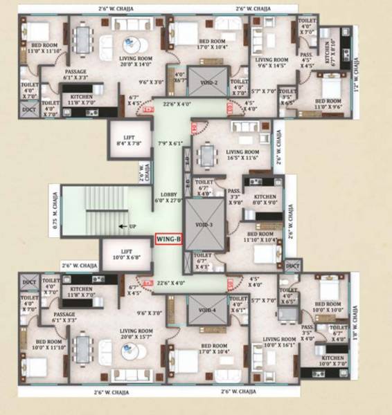  49-simandhar-royale Wing B Cluster Plan