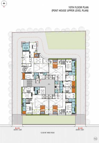  vaikunth Vaikunth Cluster Plan for 10th Floor