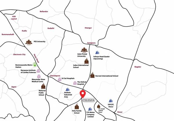  celesta Location Plan