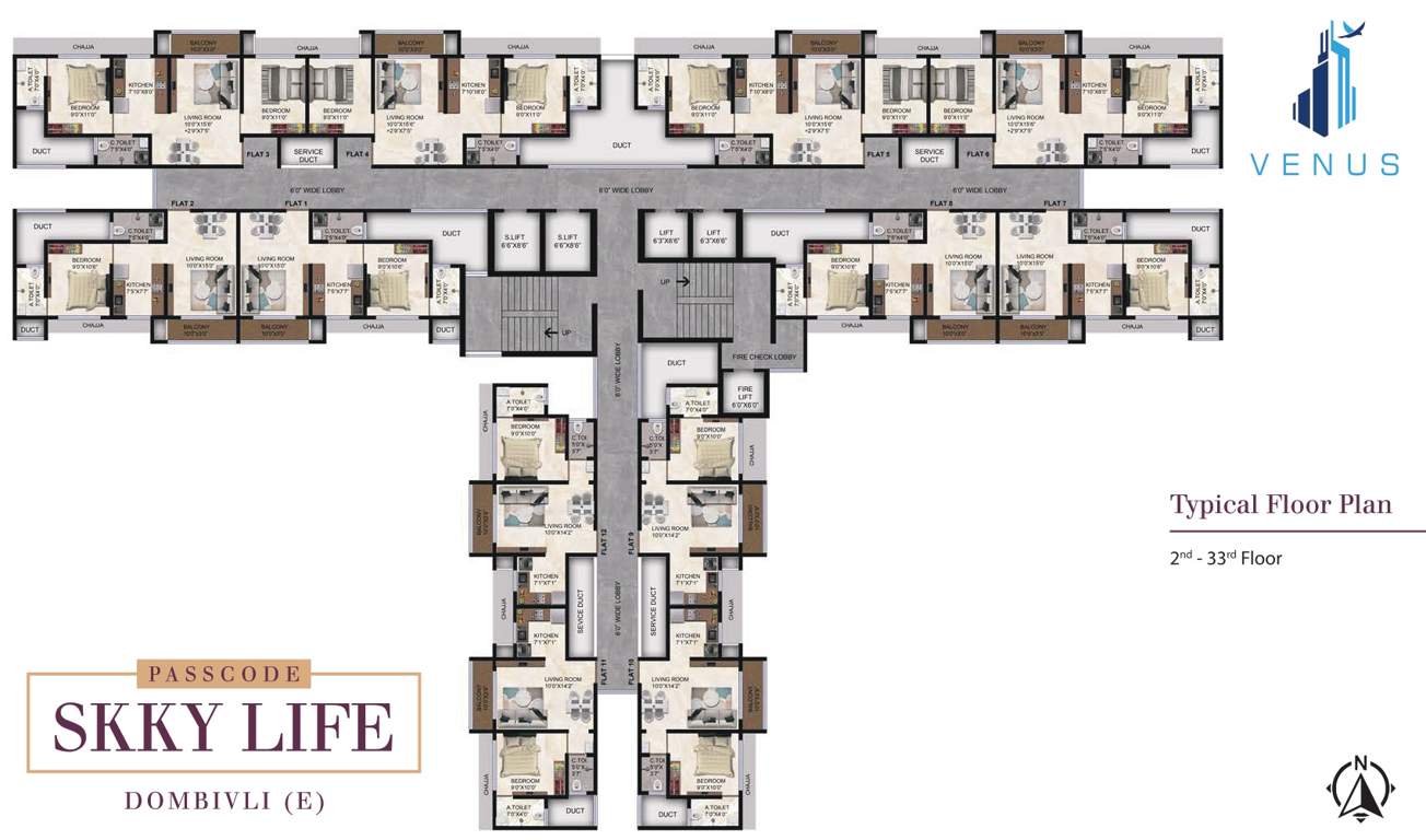  skky city vivanta bldg f and bldg g Bldg F Cluster Plan