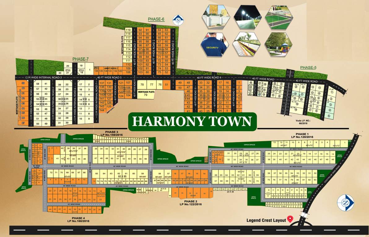  harmony town Layout Plan