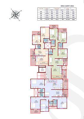  shilpa-ii Shilpa II Cluster Plan for 6th Floor