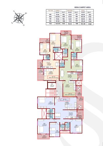  shilpa-ii Shilpa II Cluster Plan for 6th Floor