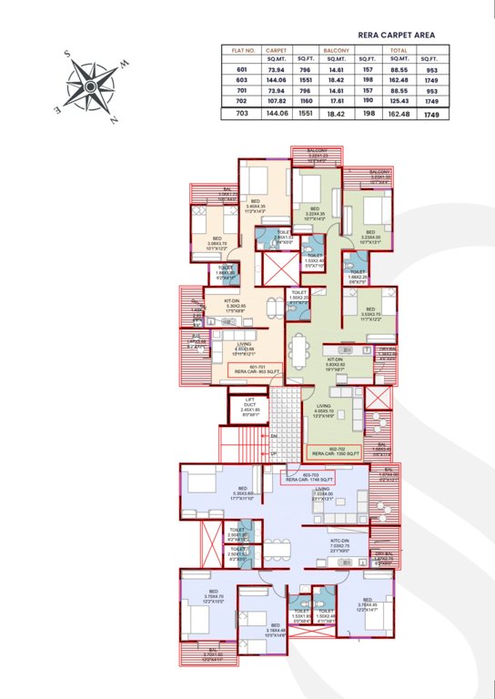  shilpa ii Shilpa II Cluster Plan for 6th Floor