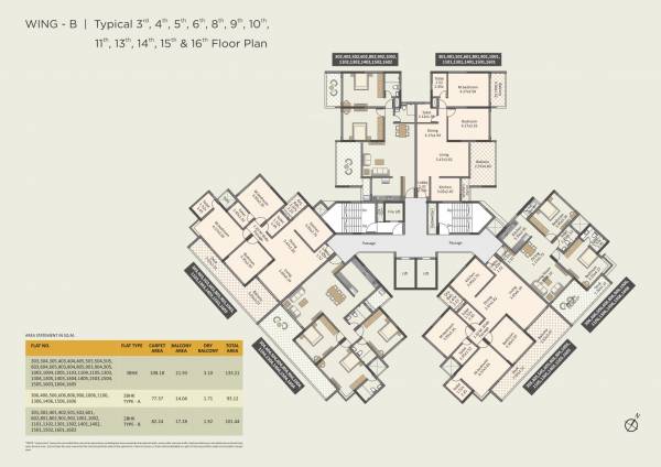  r-47-highgardens A Wing And B Wing Cluster Plan