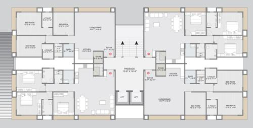 Serenity Cluster Plan For Typical Floor Plan serenity Serenity Cluster Plan For Typical Floor Plan