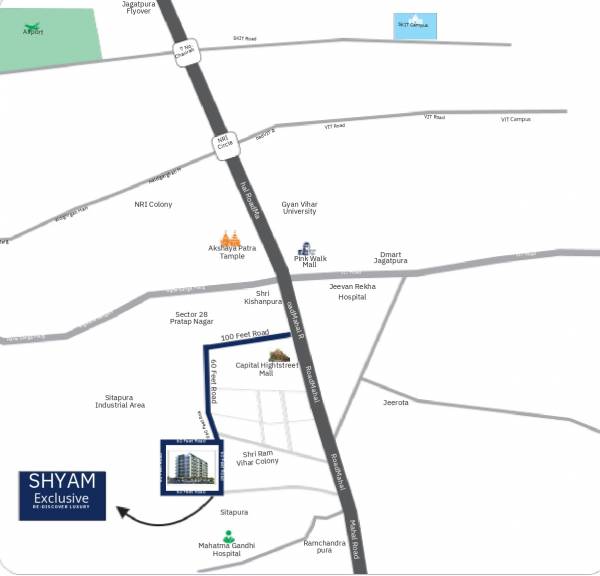  shyam-exclusive Location Plan