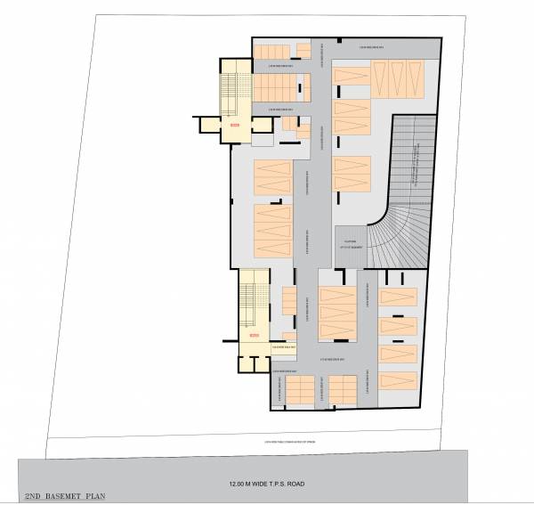  rajul-greens Block A & B Basement 2 Floor Cluster Plan