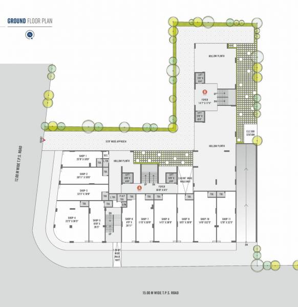  antilia Block A And B Cluster Plan for ground Floor