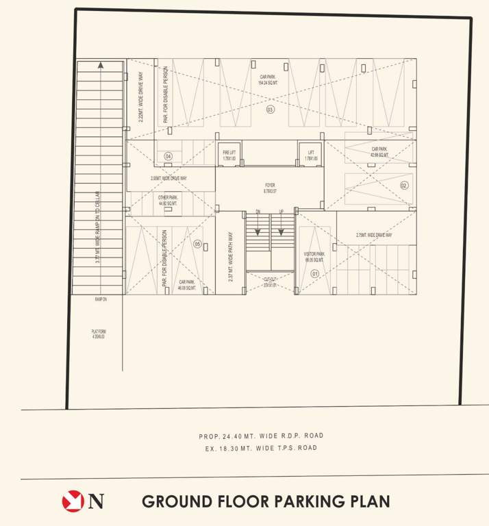  raghukrupa apartment Raghukrupa Apartment Cluster Plan for ground Floor
