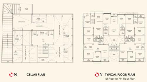 raghukrupa-apartment Raghukrupa Apartment Cluster Plan from 1st to 7th Floor