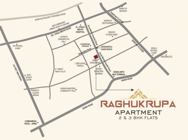 raghukrupa-apartment Location Plan