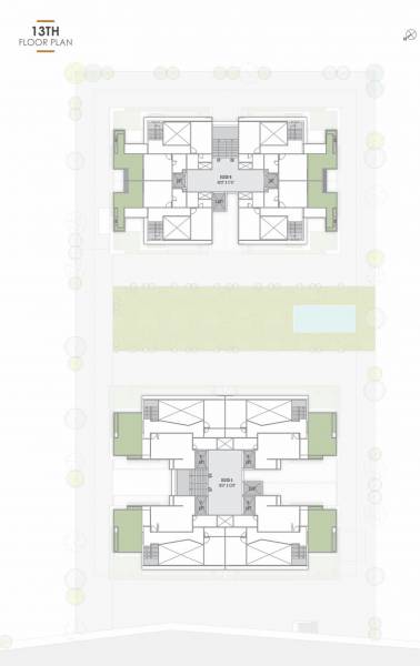  aam-baag Block A And B Cluster Plan for 13th Floor