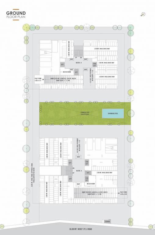  aam baag Block A And B Cluster Plan for ground Floor