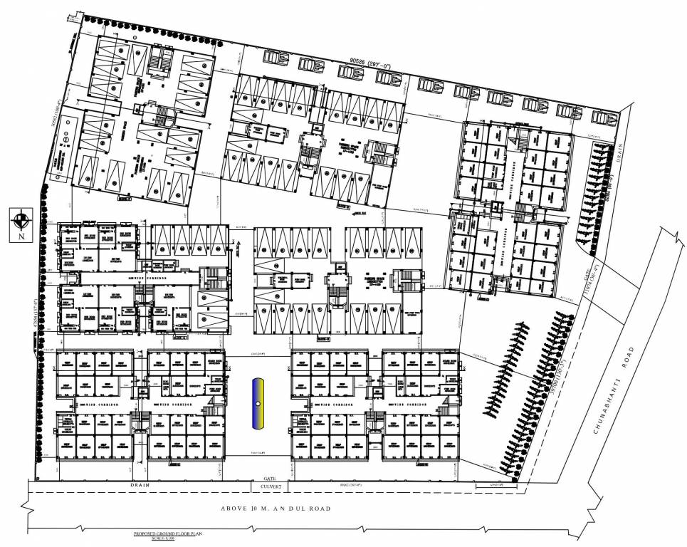 hanuman complex Block A Ground Cluster Plan