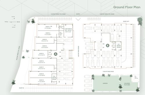  sangam-paradise Block A And B Cluster Plan for ground Floor