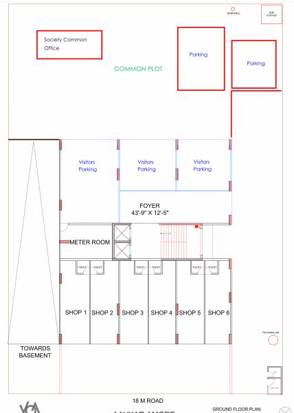  aavkar-amore Block A Cluster Plan for ground Floor